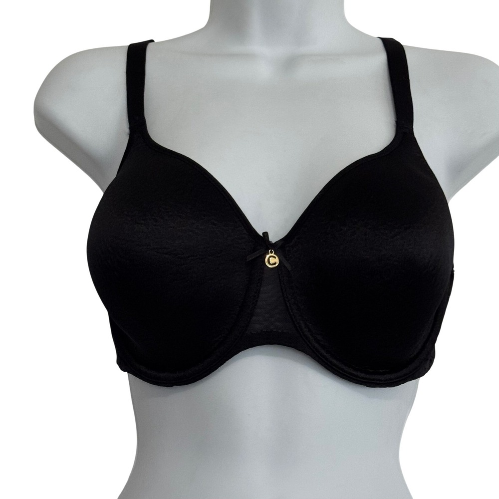Chantelle Bra Black Full Coverage‎ Underwire Supportive Size 34DDD